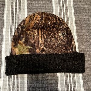 Mossy Oak Camouflage Reversible Beanie with Black Trim NEVER WORN